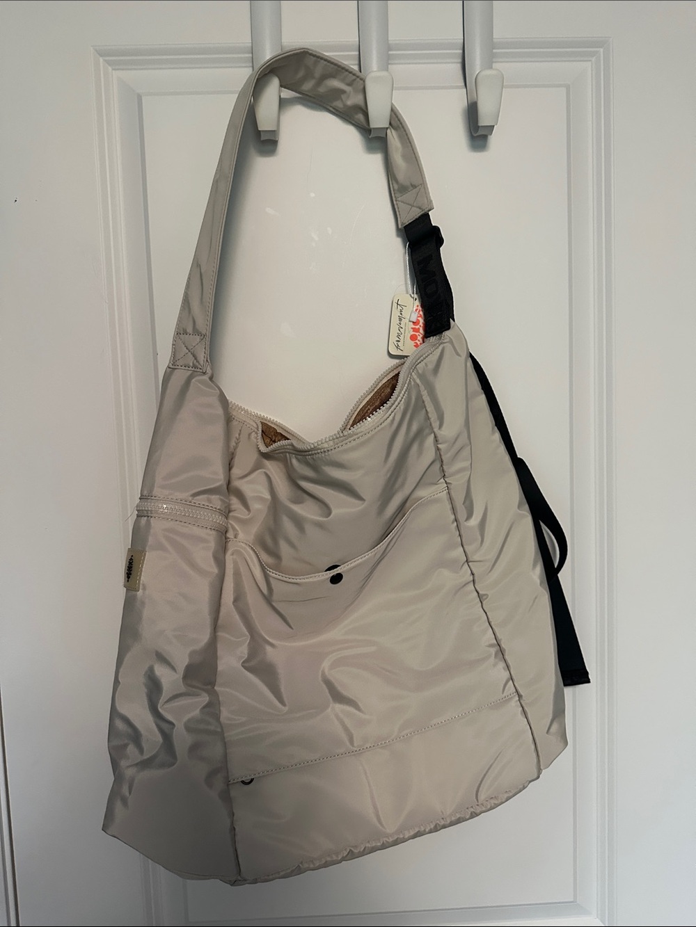 FP Movement No Time Zones Carryall Crossbody Bag Ivory NWT